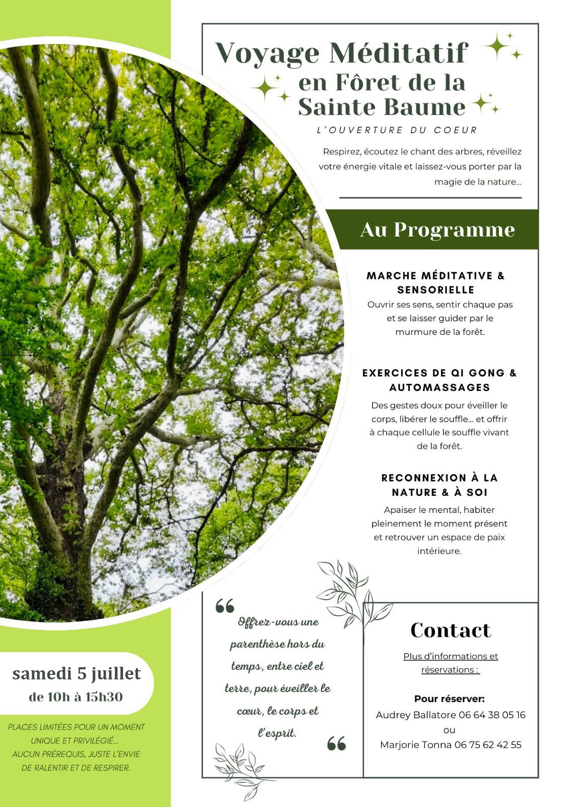 affiche du Voyage Méditatif
